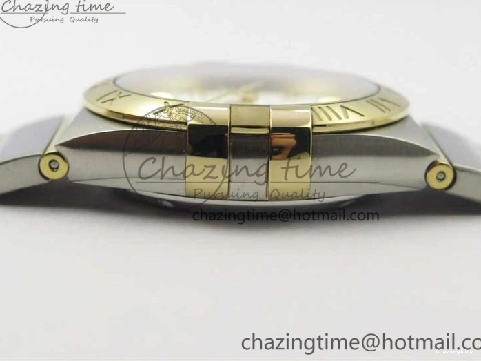 0312 Stylish Constellation 38mm SS RG VSF 1:1 Best Edition WhiteTextured Dial on SS RG Bracelet A8500 Super Clone 7921